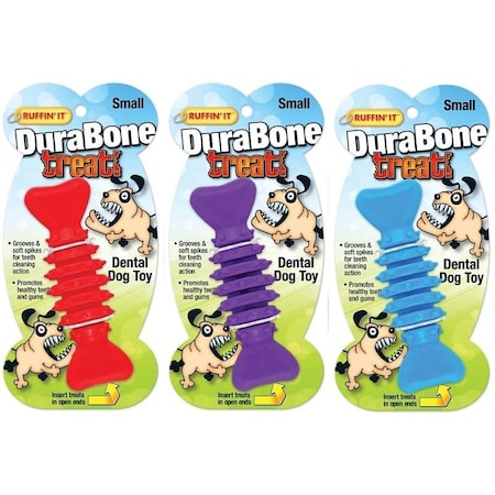Ruffinit Dog Toy, S, Durabone, BluePurpleRed 80506